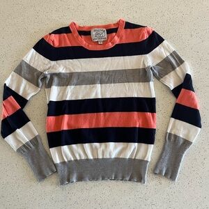 Colorful Striped Crewneck Sweater